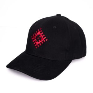 Baseball cap ethno, oak sign, black