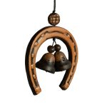 Ceramic Wind Chimes with Horse Shoe, 2 Bells