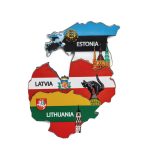 Colorful Magnet Baltic States