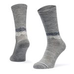 Merino Wool Socks with Cushion, Athletic, Grey