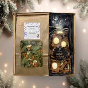 Christmas gift set – christmas tea and rye gingerbread with chocolate