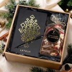 Christmas Gift Set – Delicious Rye Ringerbread & Notebook "Tree of Life" with Pen