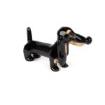 Ceramic Dog Dachshund Figurine, 5 cm