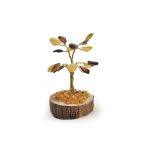Amber Money Tree on Wood Disc, 6 cm