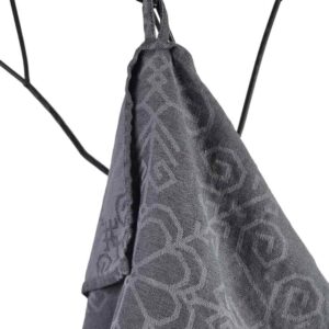 Linen kitchen towel, dark grey , 42 x 43 cm