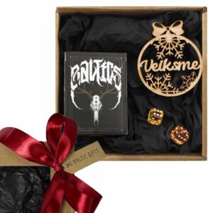Gift set – “baltics” playing cards, dice & christmas tree ornament “luck”