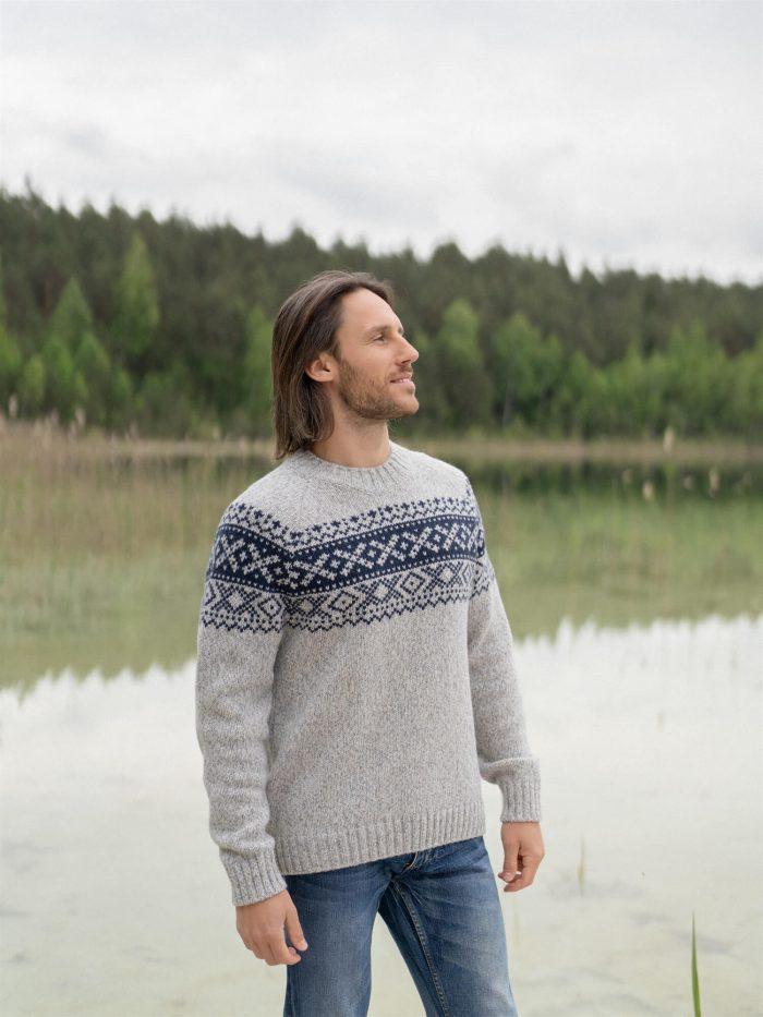 Men's merino wool sweater august