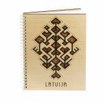 Notebook "Tree of Life", LATVIA, Amber Ethno Pattern, 16x21 cm