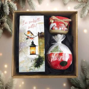 Christmas gift set – tea, creamy honey and candle