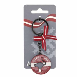 Keychain with balck cat, riga