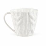 Porcelain Mug with Knitted Texture, 400ml