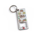 Keychain with Bottle Opener Riga Old Town Design