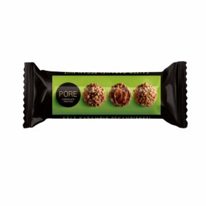 Milk chocolate truffles, salted caramel pecan nut