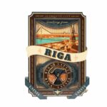 Wooden Magnet "Old Town Riga", 9,5 x 6,5 cm