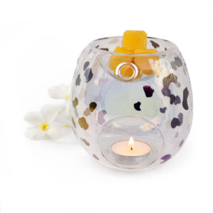 Clear glass aroma lamp