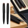Soft-Touch Pen Set with Amber, Black, in a Gift Box