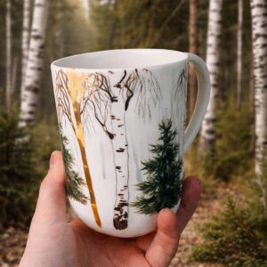 Porcelain mug “folk girl”, 350 ml (copy)