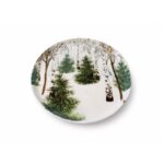 Porcelain Plate “Golden Forest”, 23 cm