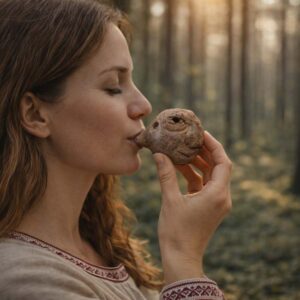 Clay whistle "forest spirit"