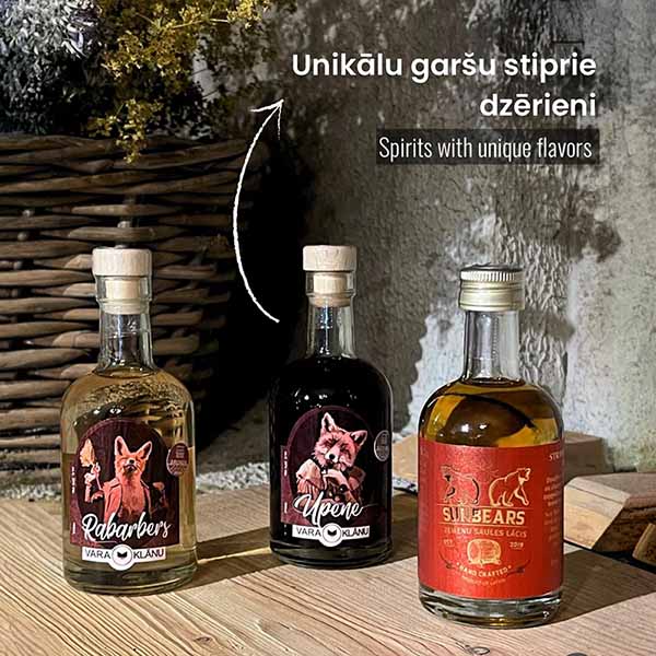 Gifts and souvenirs from baltic states Unique Latvian craft spirits with bold natural flavours in traditional-style bottles