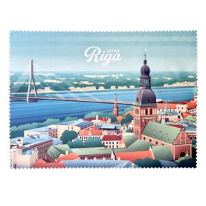 Cleaning cloth for glasses "riga panorama"