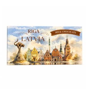 Milk chocolate with old riga design