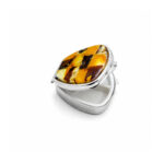 Amber Trinket Box, 5x5x2 cm