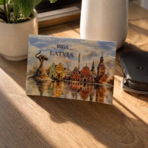 Greeting card "watercolor riga", 15 × 10 cm