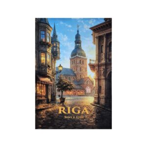 Greeting card "watercolor riga", 15 × 10 cm (copy)