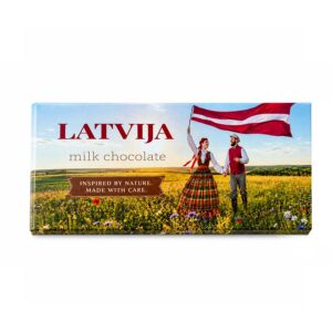 "latvia" milk chocolate - "folk maiden & youth"