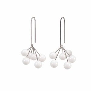Polymer earrings "berries", red (copy)