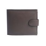 Men's Genuine Leather Wallet, Brown, 11 x 9 cm