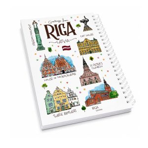 Notebook, old town riga, a5