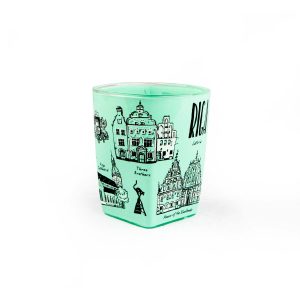 Shot glass "old town riga", green