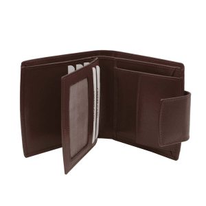 Genuine leather wallet with amber, black (copy)