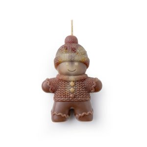 Beeswax candle “gingerbread man”