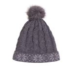 Wool Hat with Auseklis Symbols, Grey